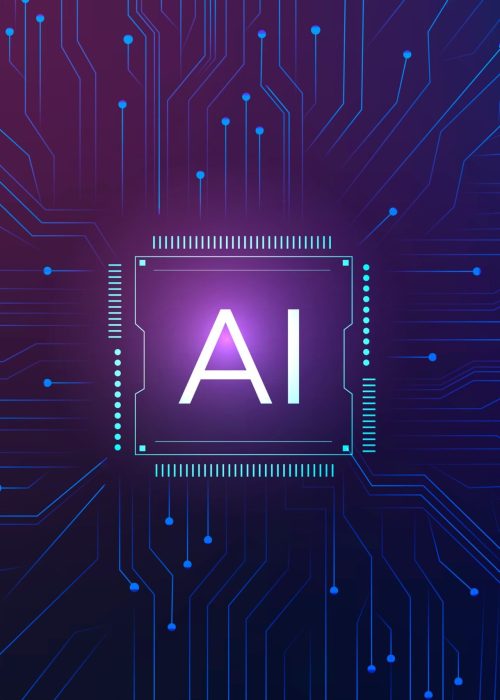 m373batch5-mainboard AI technology microchip background digital transformation concept